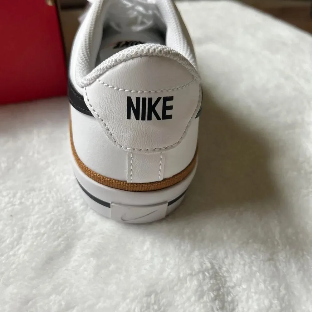 Nike Court Legacy White Black Desert Ochre Women’s 8 Brand New 6.5 youth